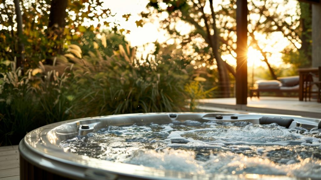 relaxing hot tub spa 