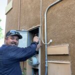 jeremy from service one electric working on an oven circuit