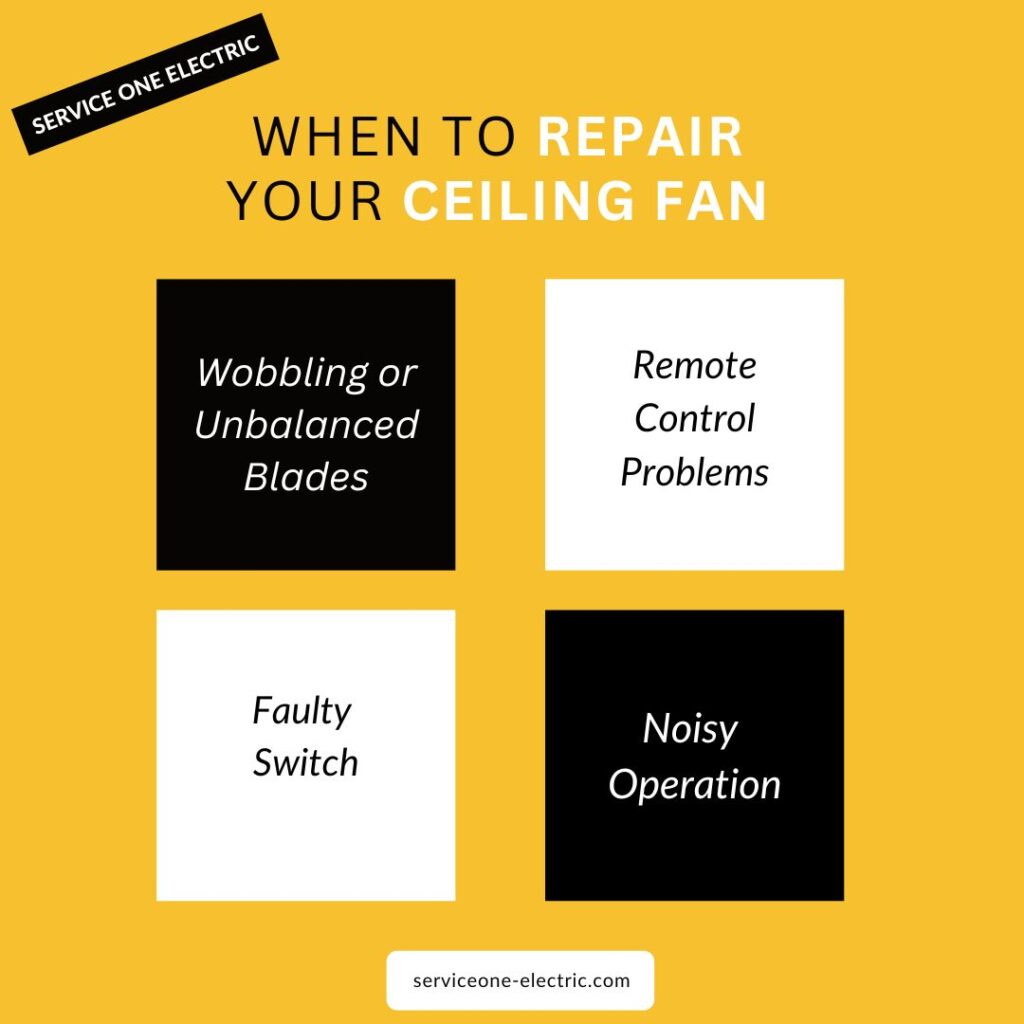 infographic when to repair your ceiling fan